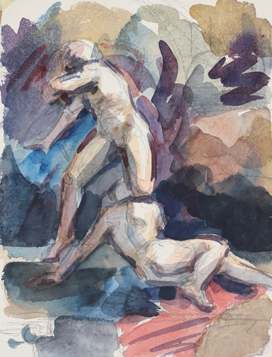 untitled; watercolor, 42 x 30 cm, 2019